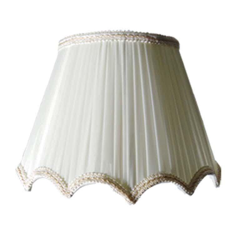 Fabric Lampshade, 1 Bulb, 30 Cm - White