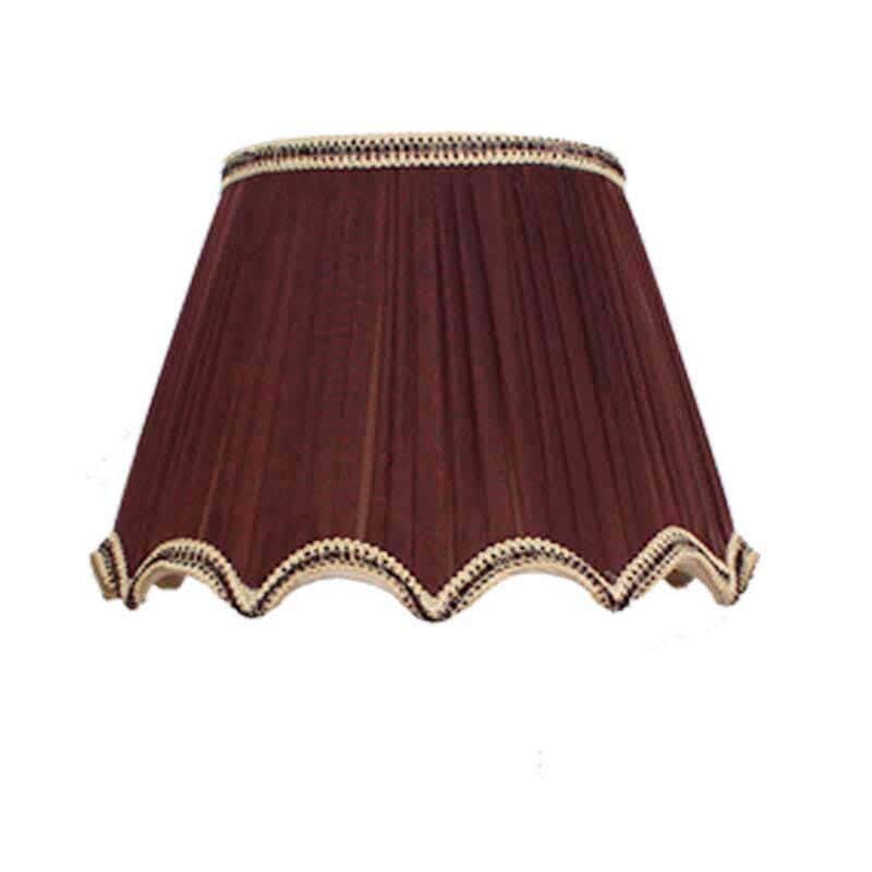 Fabric Lampshade, 1 Bulb, 30 Cm - Brown