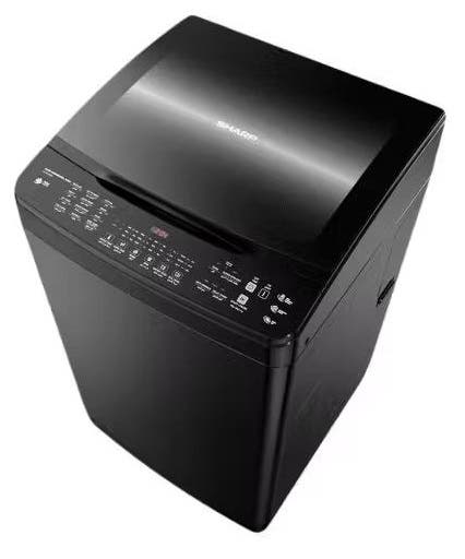 Sharp Es-Td15Gbkp Top Loading Washing Machine, 15 Kg, Digital Control Panel - Black