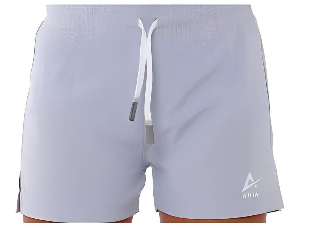 Anja Polyester Sport Shorts, For Girls - Grey