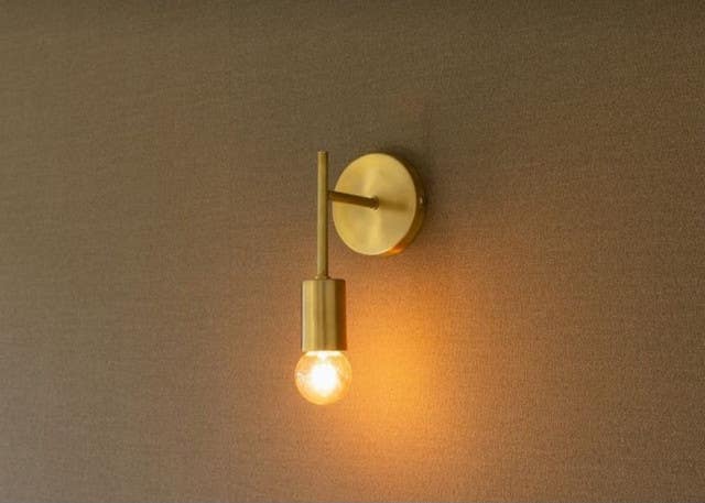 Wall Light Hanging, 25x10x10 cm - Gold