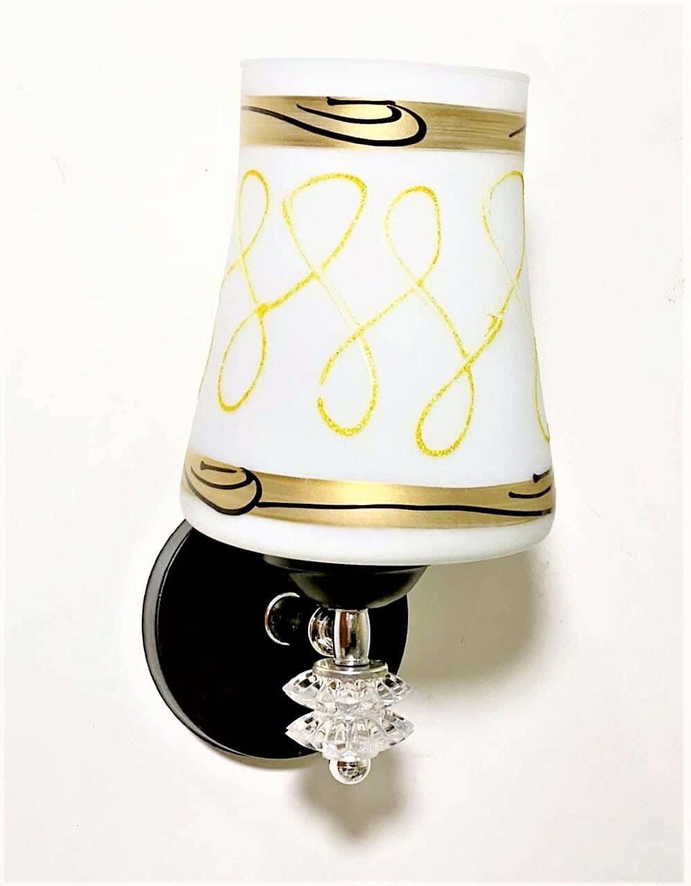 Metal Wall Lamp With Rust-Resistant Metal Coating And Dual Lighting Options (White and Warm) - Black