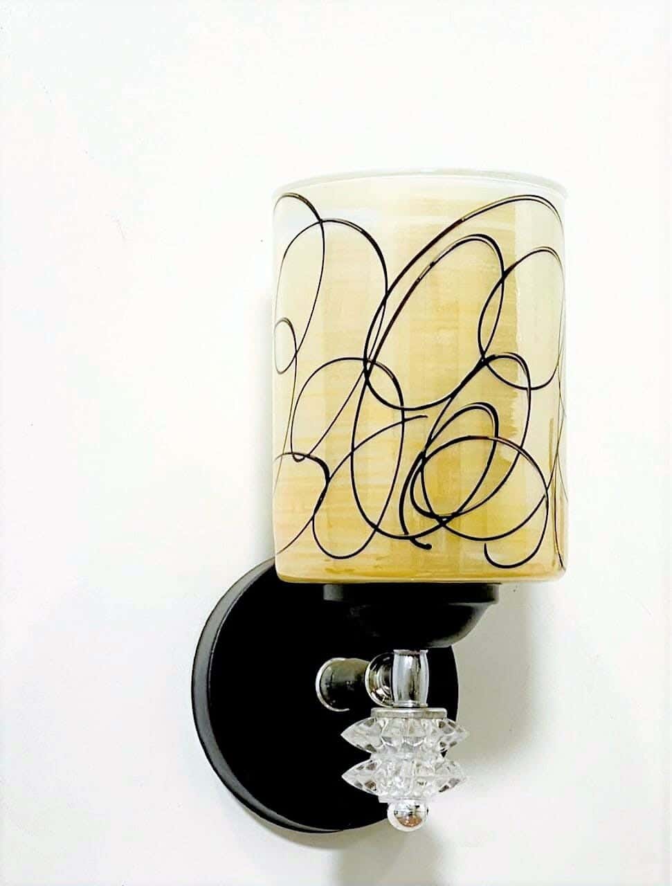 Wall Light Sconce With Rust-Resistant Metal Coating And Dual Lighting Options (White and Warm) - Black Brown