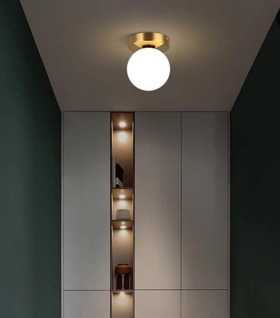 Modern Ceiling Chandelier, 18x18x18 cm - Gold