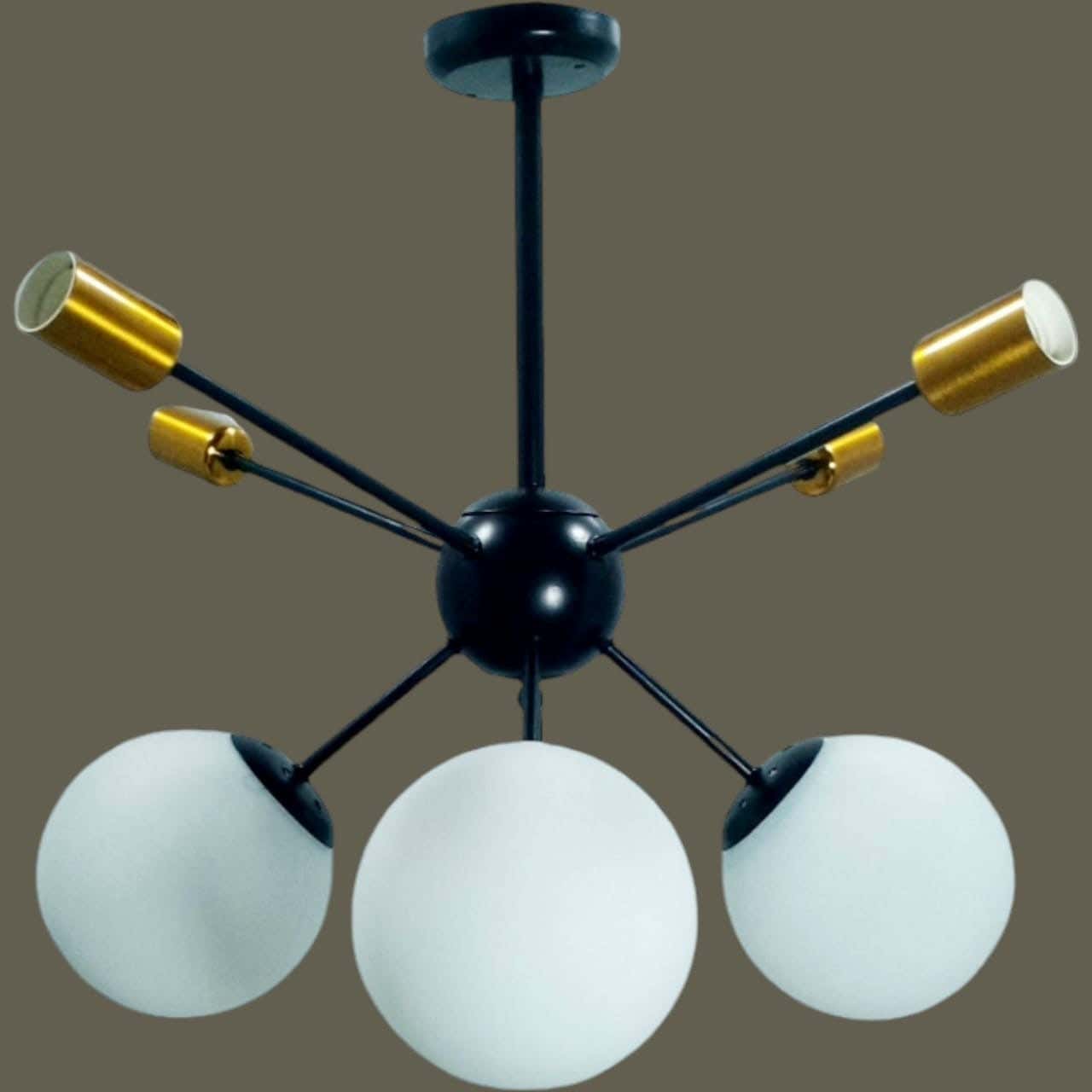 Modern chandelier, metal, 80x90 cm - multi-colored