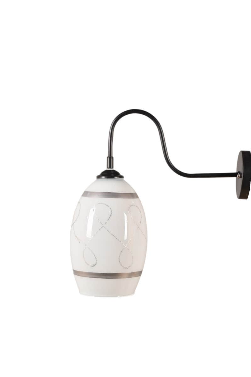 Wall lamp, Metal and glass - Black