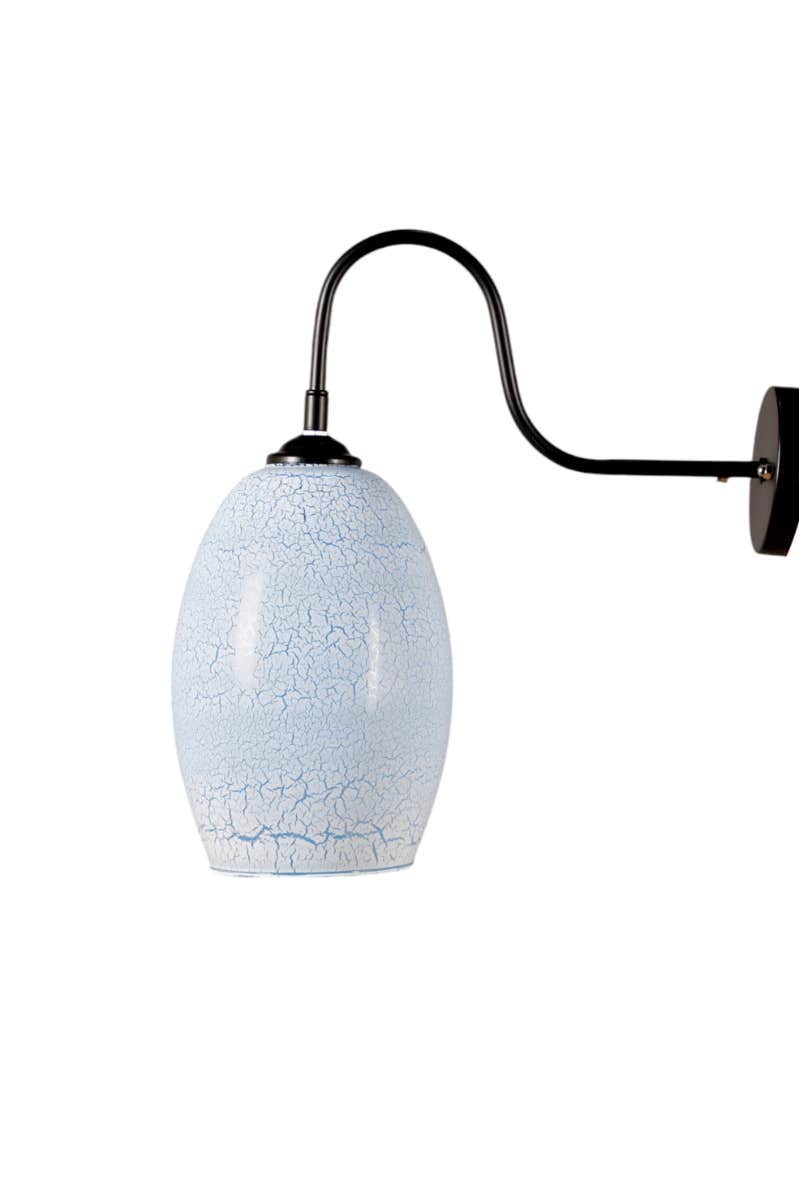 Wall lamp, Metal and glass - Black