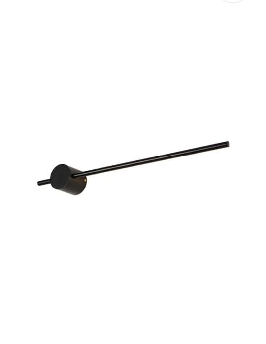 Modern LED sign, metal, 60x13 cm - Black