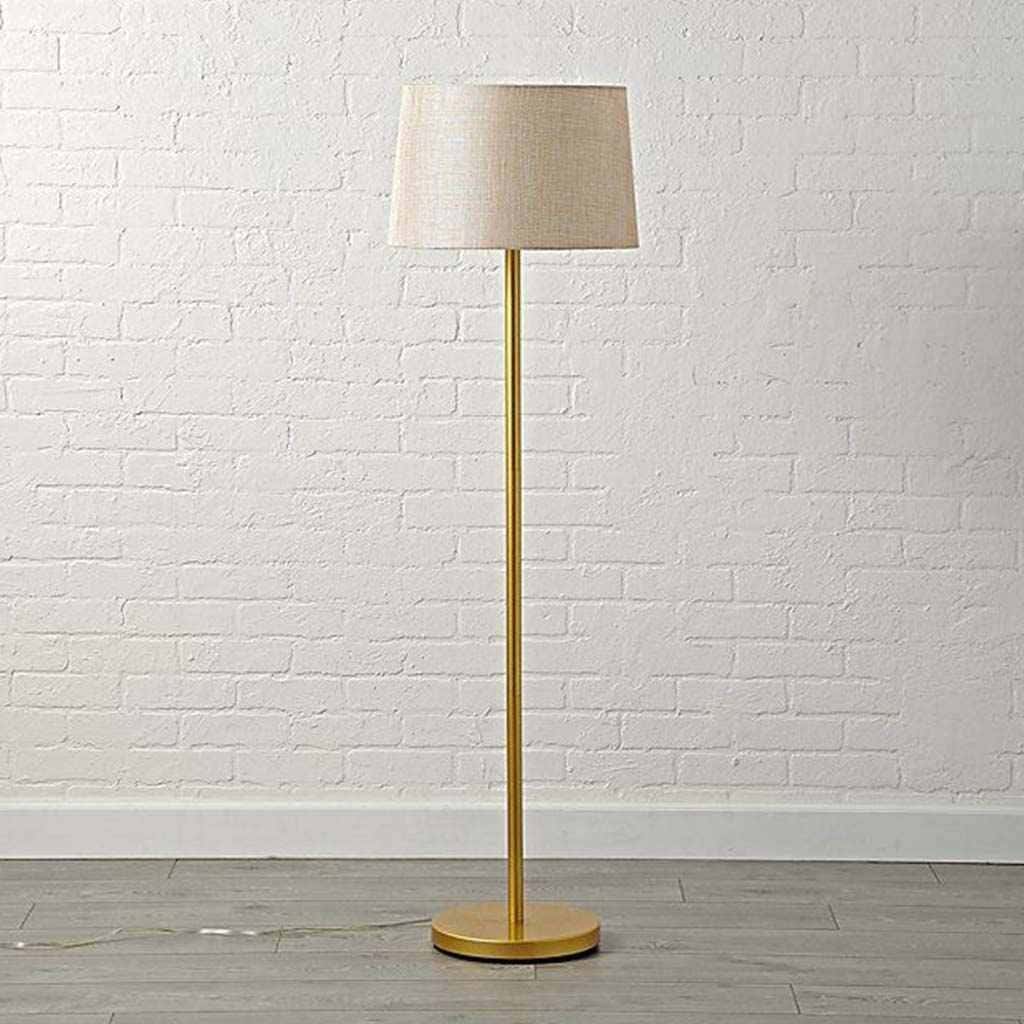 Modern floor lamp, metal, 165x40 cm - Gold Beige