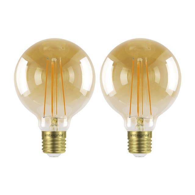 LED Bulb Set, 6 watt, 2 Pieces, 13x7 cm - Warm
