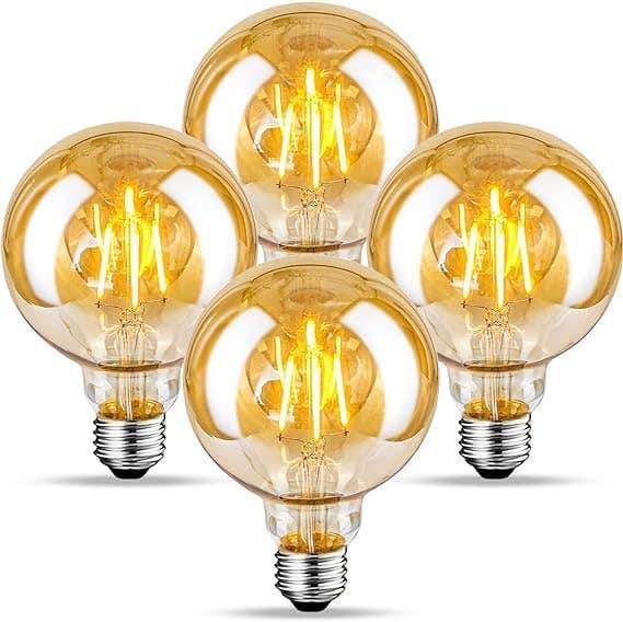 LED Bulb Set, 4 watt, 4 Pieces, 12x6 cm - Warm