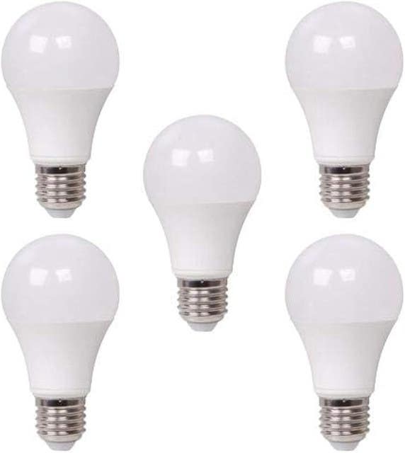 LED Bulb Set, 9 watt, 5 Pieces, 11x4 cm - White