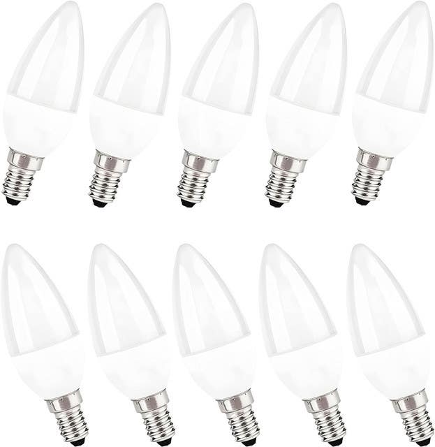 LED Bulb Set, 10 watt, 10 Pieces, 10.5x3.5 cm - White