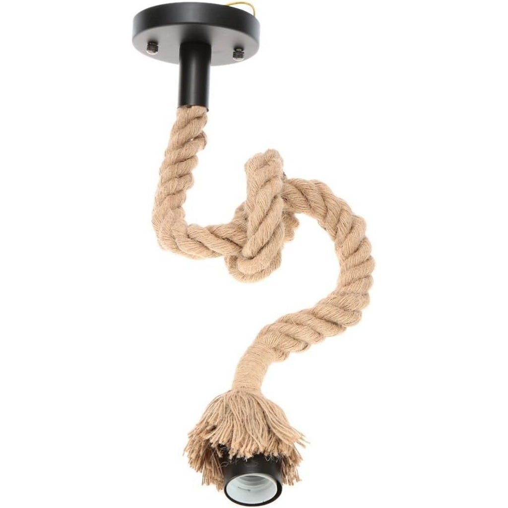 Metal Ceiling Pendant, Bulb,65×12 cm - Multicolor