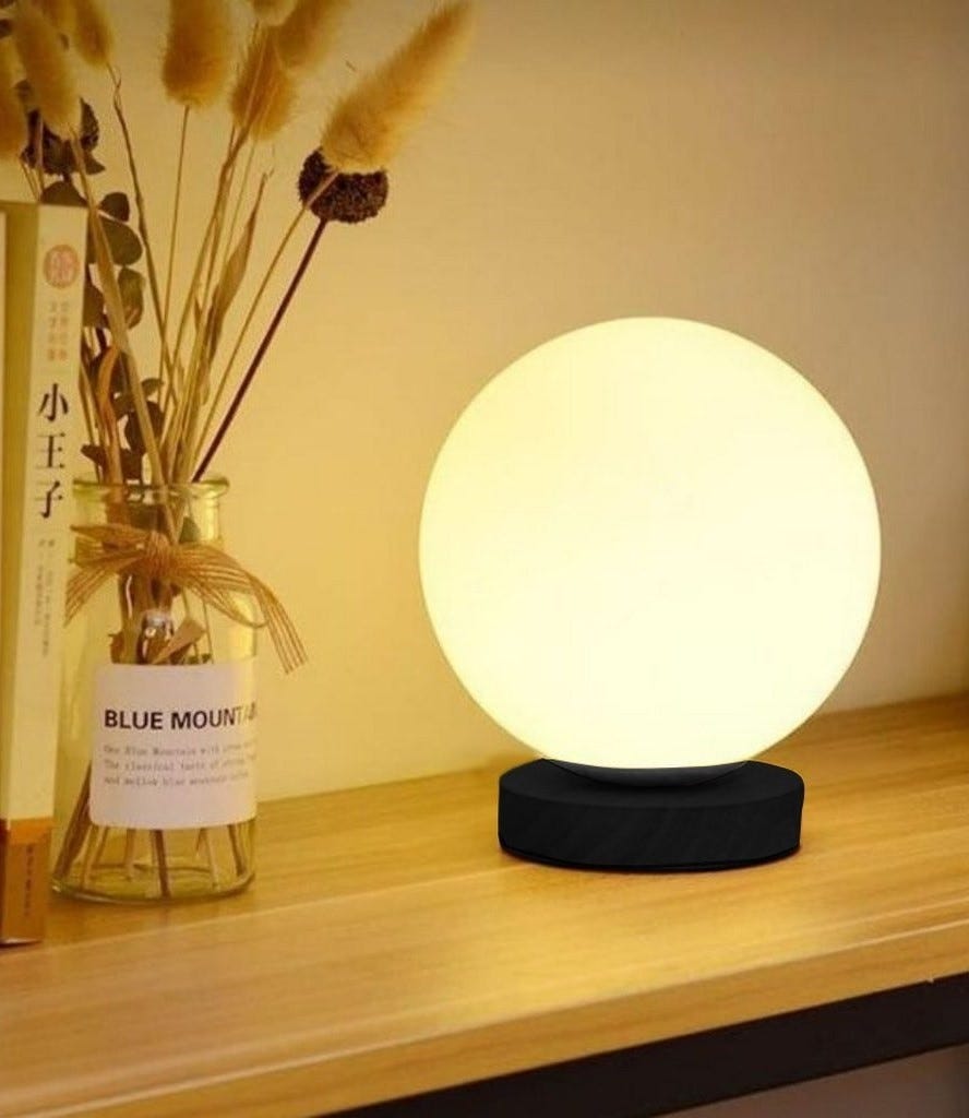 Metal Lampshadehade, Bulb,15×15 cm - Black