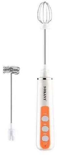 Sokany SK-02014 Nescafe Hand Blender with Frother, Rechargeable - White