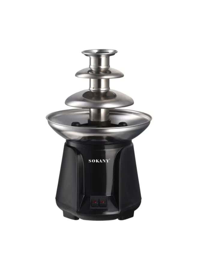 Sokany SK-07069 Chocolate Fountain, 3 Tiers, 60W - Black