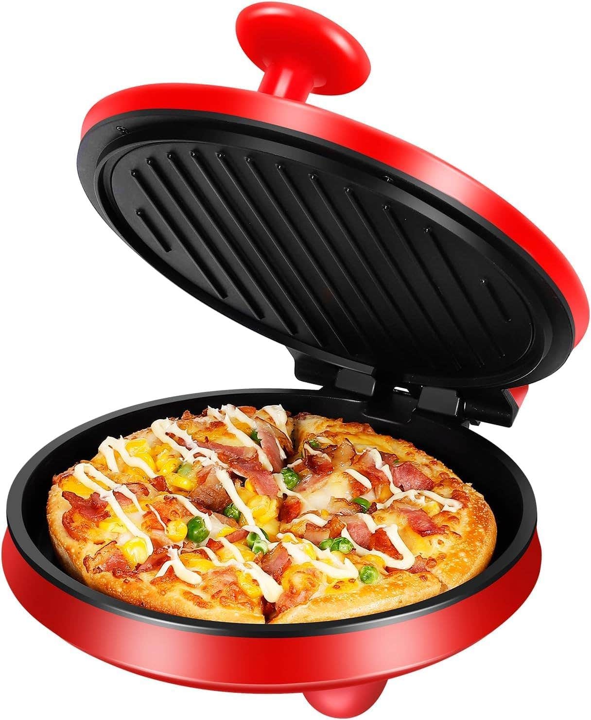 Sokany SK-08013 Pizza Maker, 1000 Watt - Red