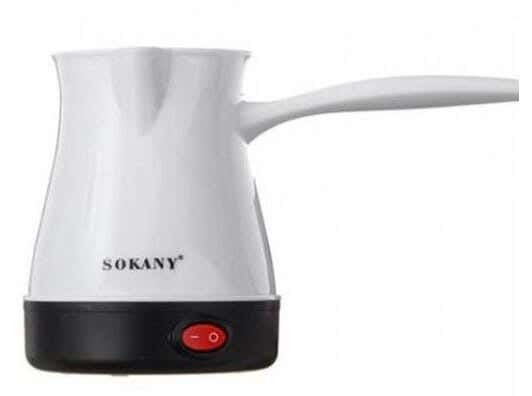 Sokany Sk-205 Electric Coffee Kettle, 600 Watts - White