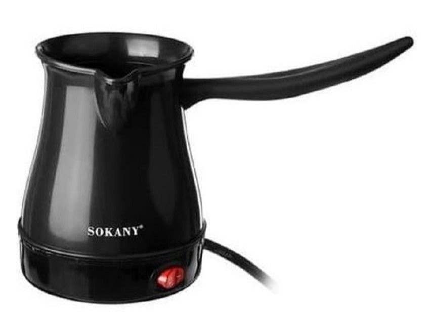 Sokany Sk-205 Electric Coffee Kettle, 600 Watt-  Black