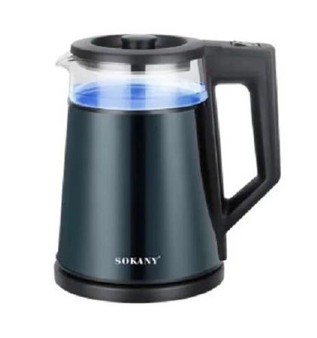 Sokany SK-SH-1076 Electric Kettle, 1.7 Liter, 2000 W - Olive