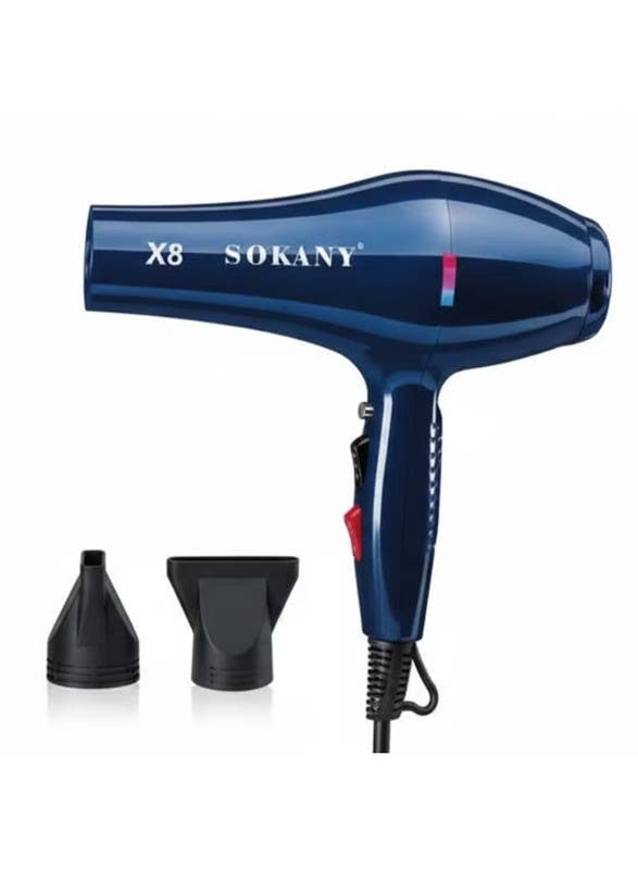 Sokany SK-x8 Hair Dryer, 2400 Watts - Dark Blue