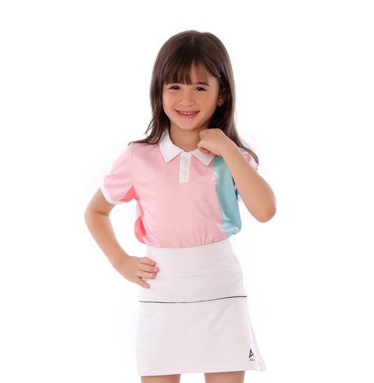 Anja Polyester Sport Skirts, For Girls - White
