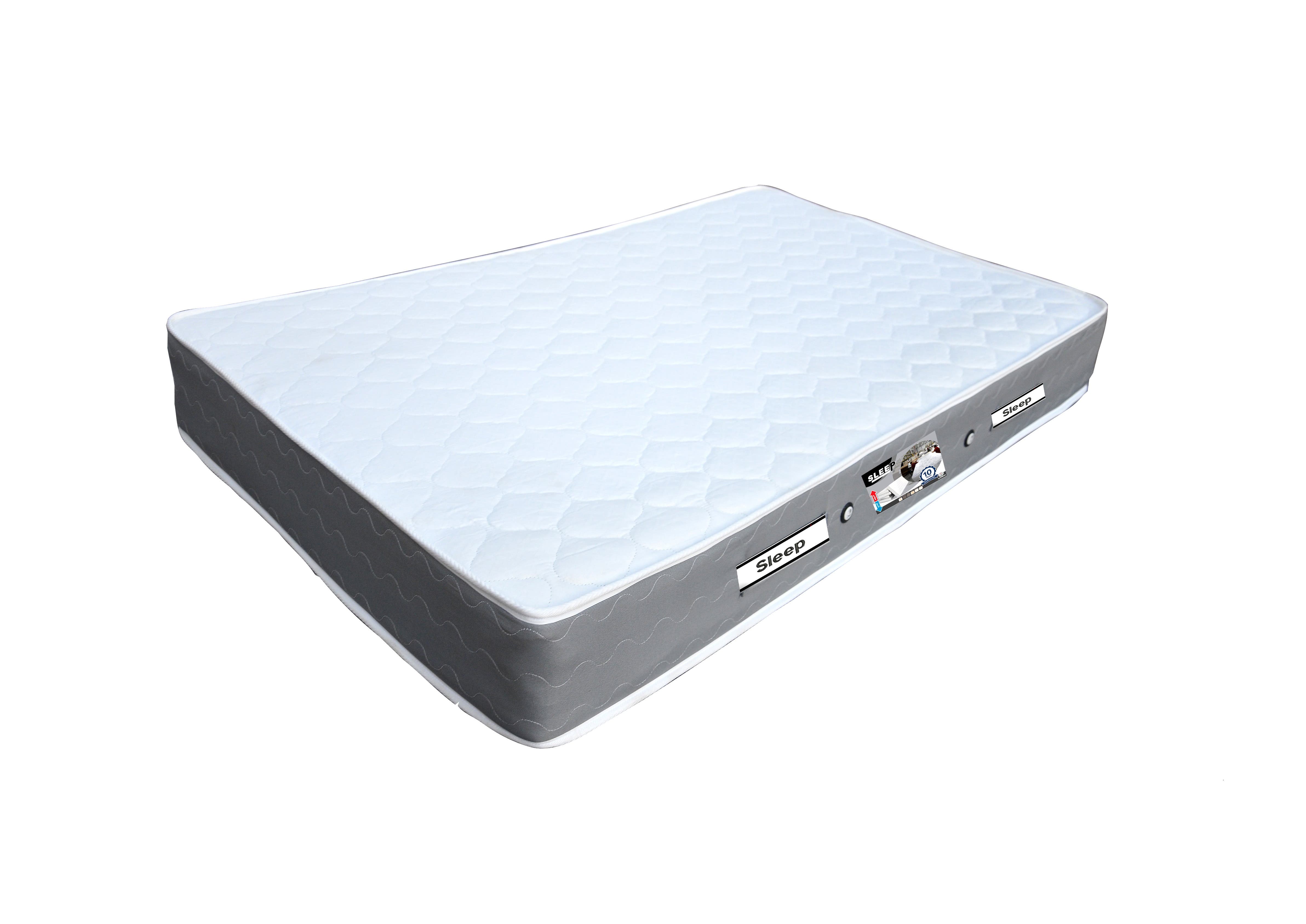 Sleep Spring Mattress, 195×170×25 cm - White Gray