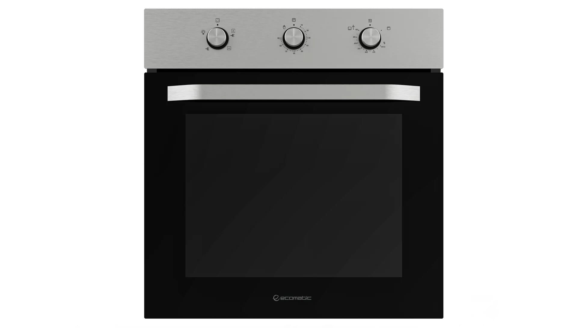 Ecomatic, G6504T, Built-in Gas Oven, 60cm, Gas Grill, Stainless Steel, Fan - Silver