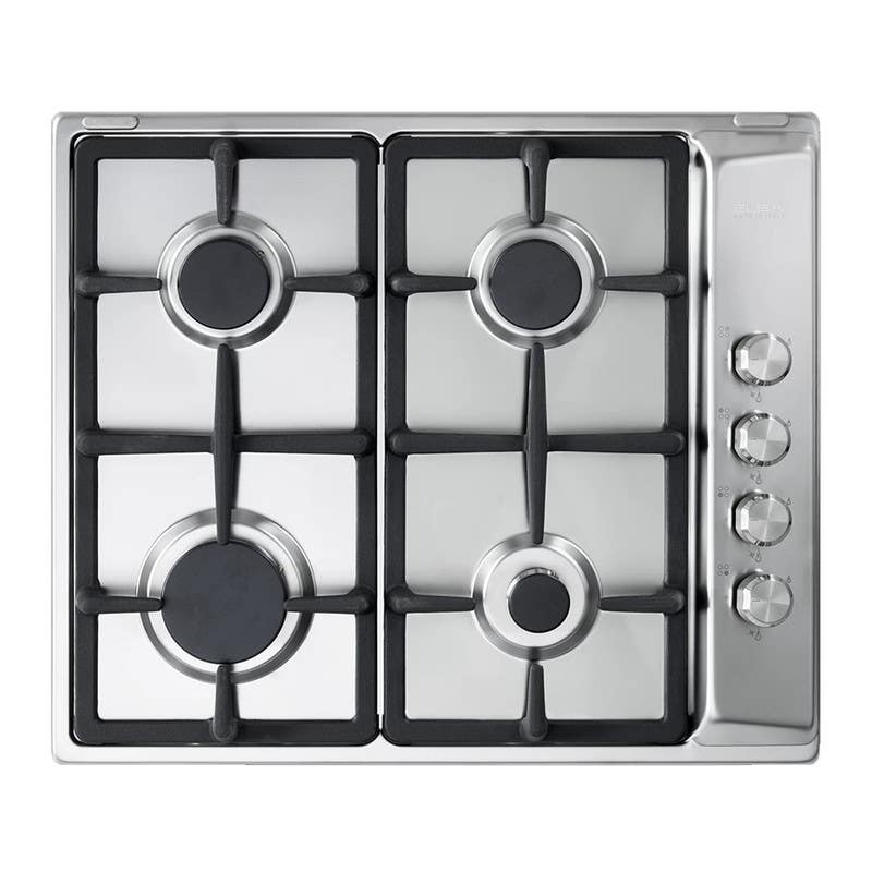 Elba Ens65-444Xd Built In Stove, 58 Cm, 4 Burners - Silver