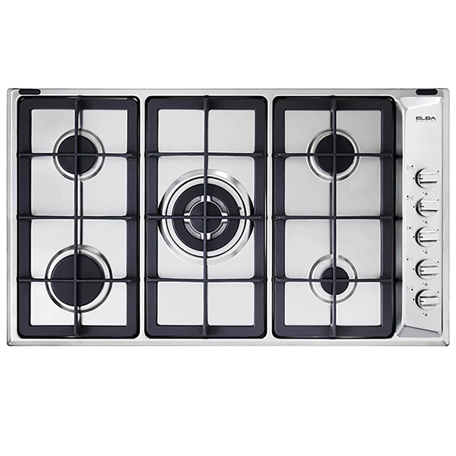 Elba E95-545Xnd Built In Stove, 90 Cm, 5 Burners - Silver