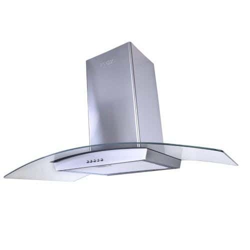 Purity Cappeinox90Cm Built In Kitchen Hood, 3 Speed - Silver
