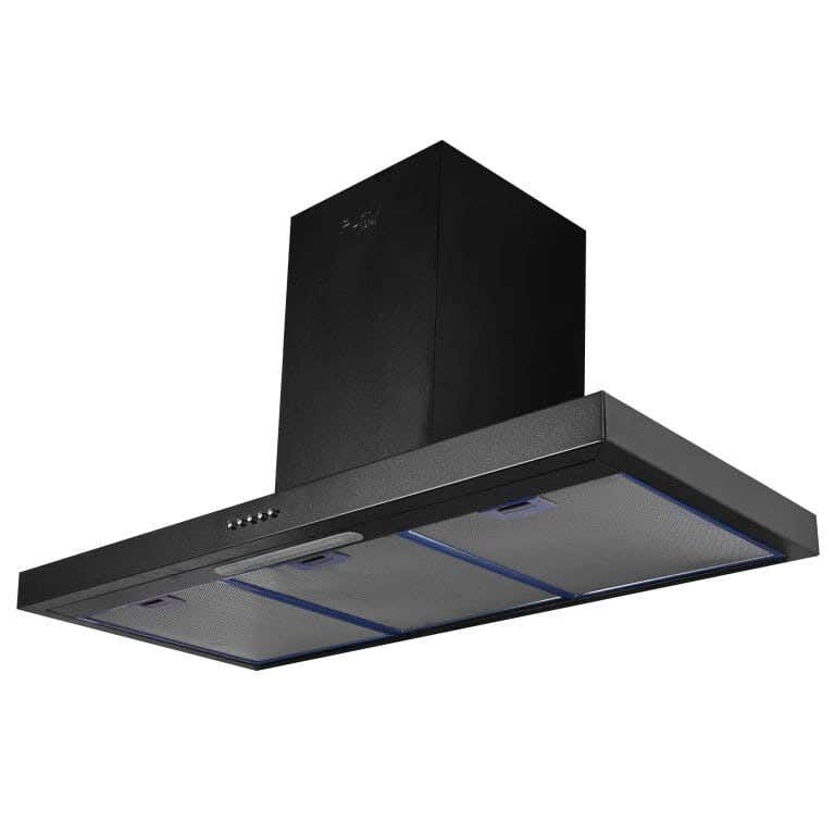 Purity Flato Bl 90Cm Built In Kitchen Hood, 3 Speed - Black