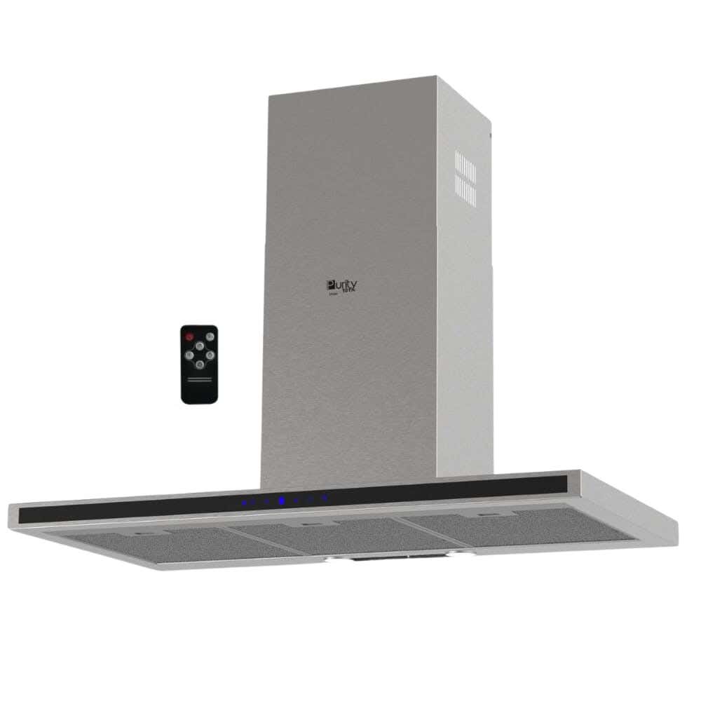 Purity Ts Plus 90 -1K Built In Kitchen Hood, 5 Speed - Silver