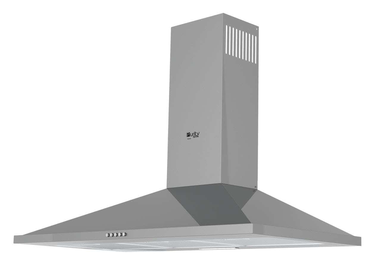 Purity Eto Plus 90 -1K Built In Kitchen Hood, 3 Speed - Silver