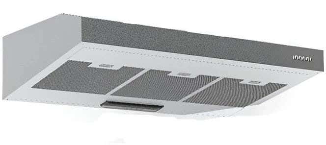 Hans Concord St Built-In Hood, 3 Speeds, Aluminum Filter, 2 Motors, 90 Cm - Silver
