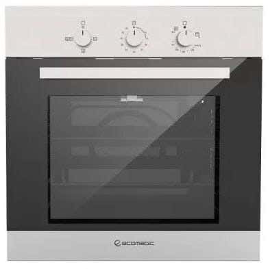 Ecomatic G6404T Built-In Gas Oven, Fan, Grill, 60 Cm - Black Silver
