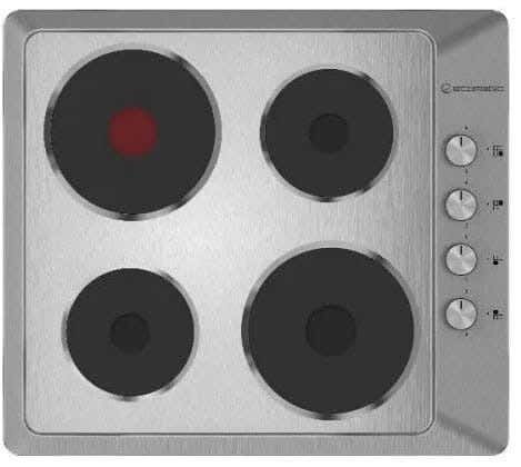 Ecomatic Es603 Built-In Cooker, 4 Hotplates, 60 Cm - Silver