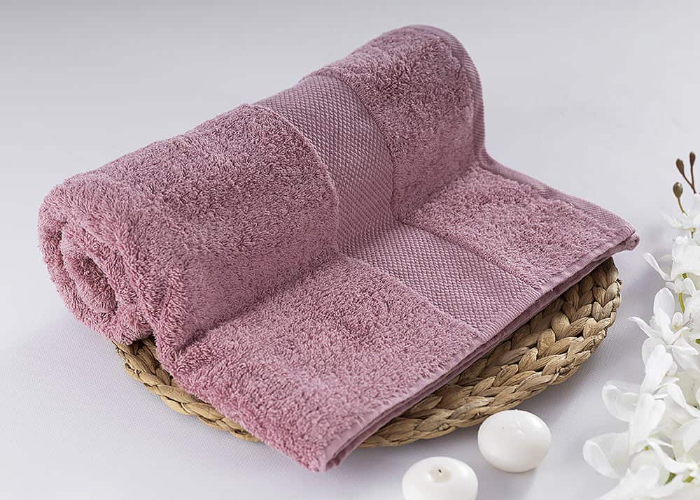 jacquardina Cotton Face Towel, 90×150 cm - Cashmere