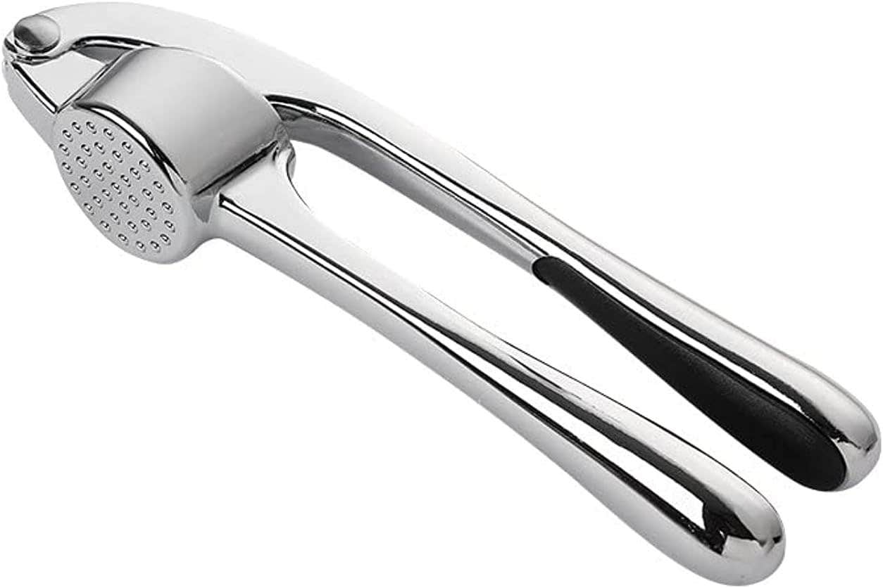 Aluminum Garlic Press, 15 cm - Silver