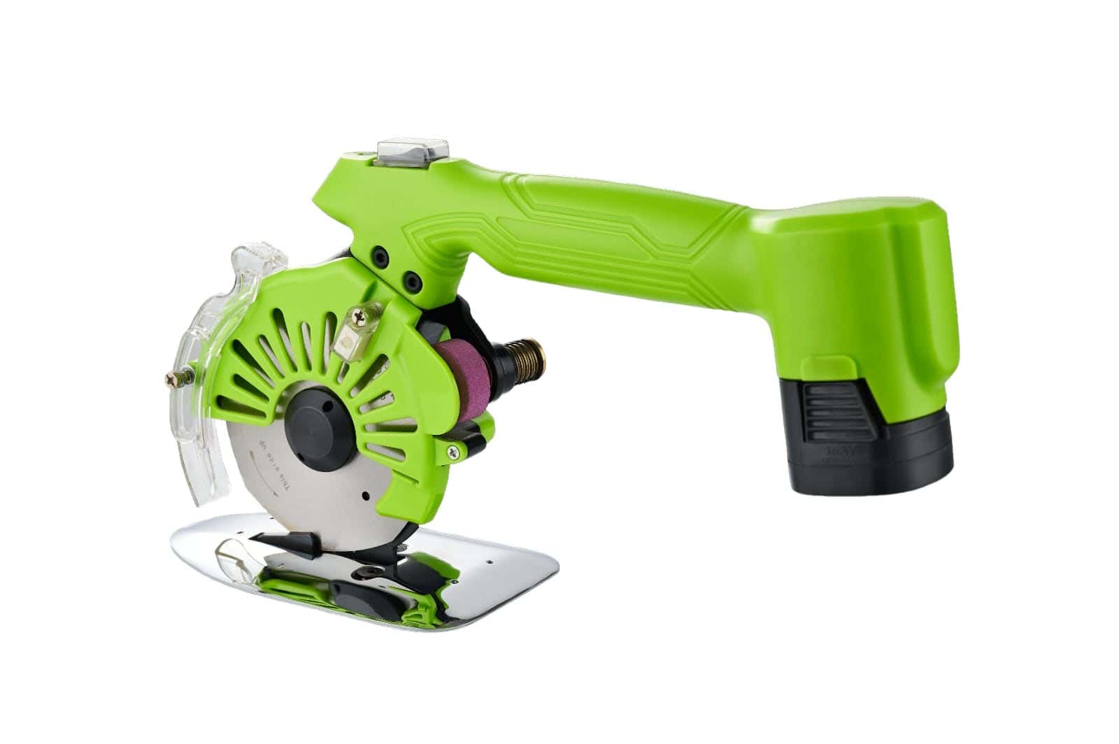 Tian Hong SRC-100B Circular Electric Scissors, Battery, 4 Inch - Green