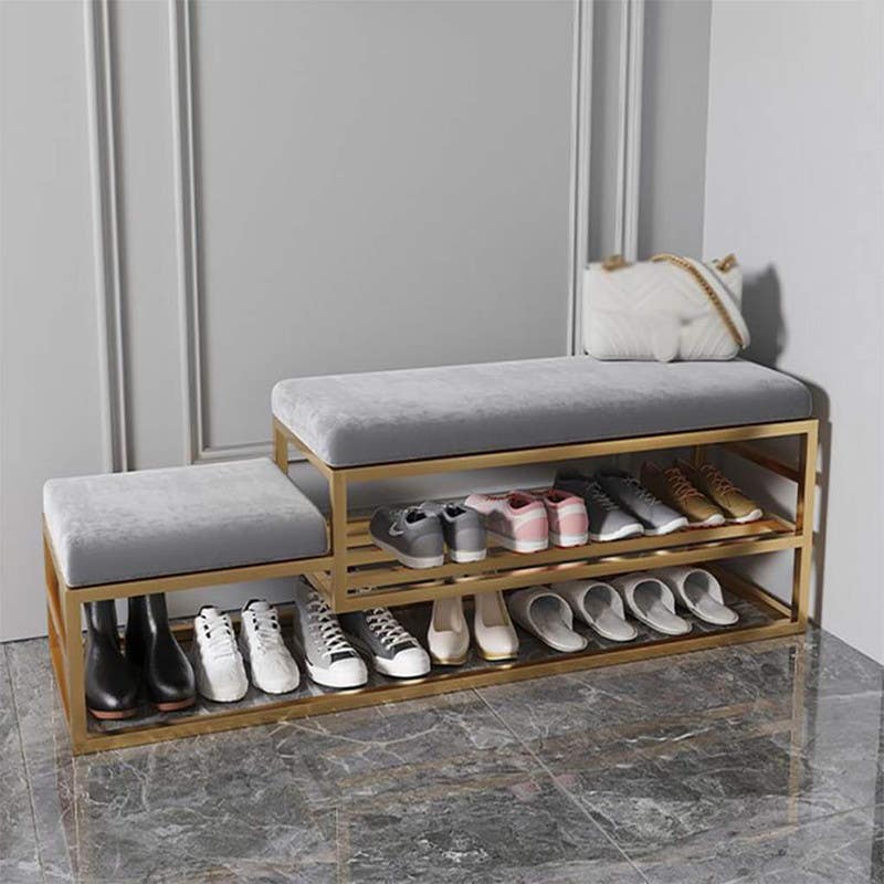 Buffet, Rectangular Shape, One Piece, 60×40×110 cm - Grey Gold