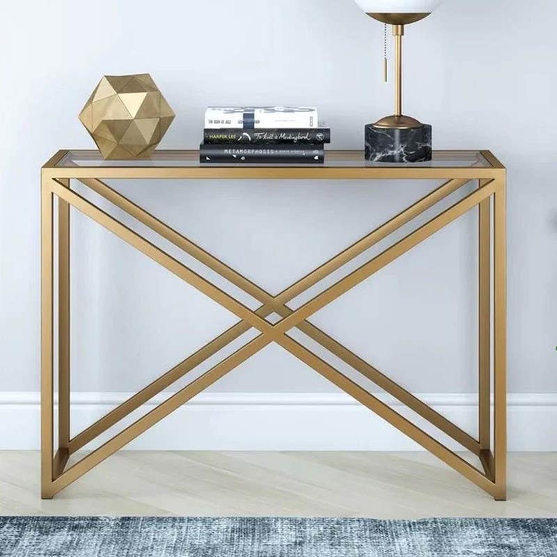 Steel Table , Rectangular Shape, One Piece, 90×120 cm - Gold