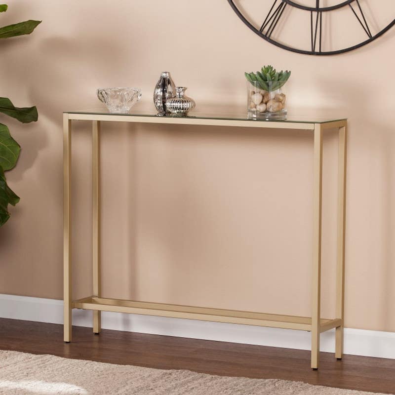 Steel Table , Rectangular Shape, One Piece, 85×110 cm - Gold