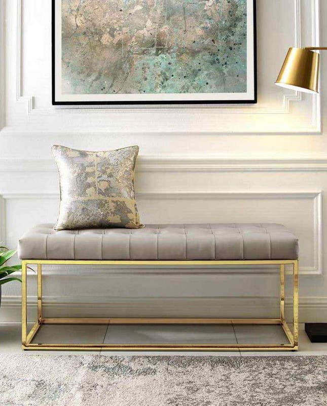 Buffet, Rectangular Shape, One Piece, 55×35×110 cm - Grey Gold