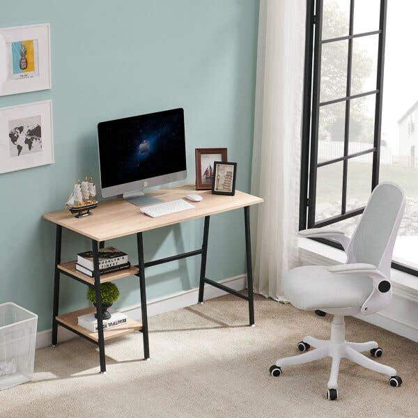 Metal desk, 110×75×50 - Brown black