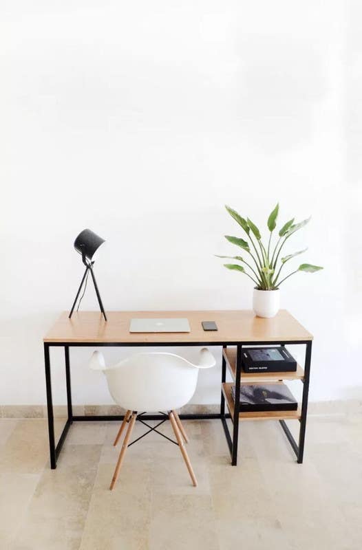 Metal desk, 110×75×50 - Brown Black - St364