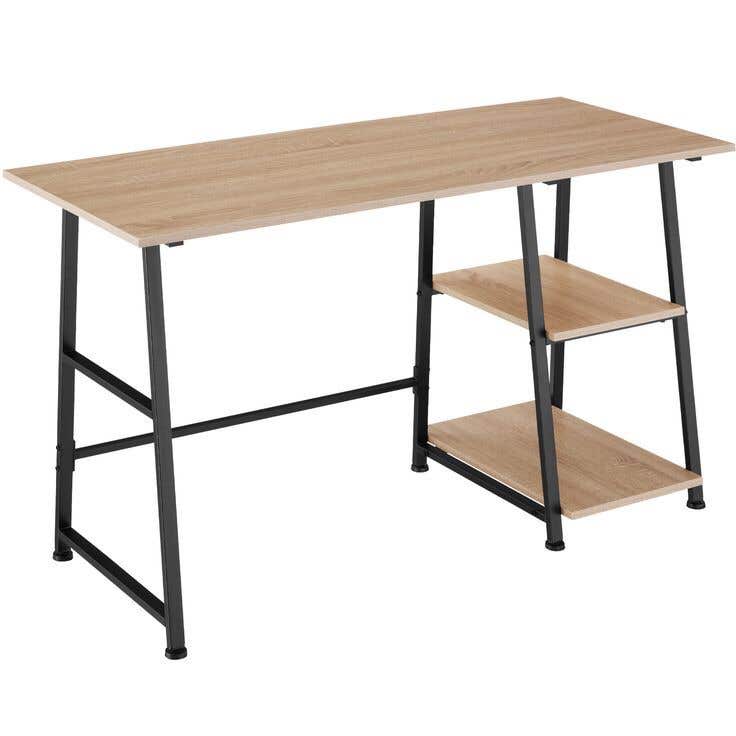 Metal desk, 110×75×50 - Brown Black - St365