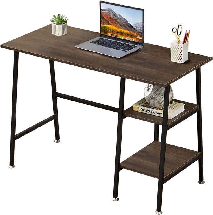 Metal desk, 110×75×50 - Brown Black - St367