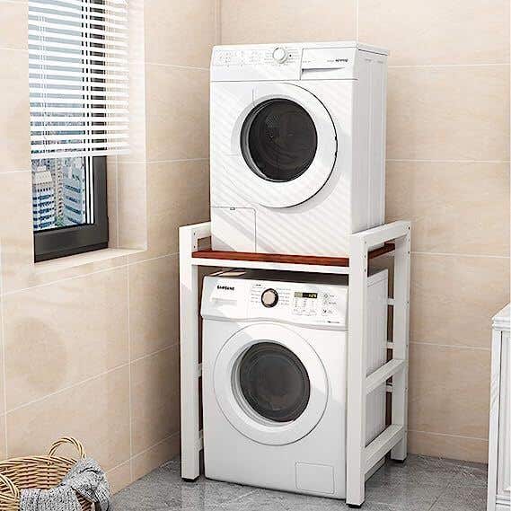Kitchen Stand, Metal, 70×110×60 Cm - White Brown